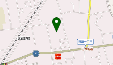 東村山市 秋津ちろりん村の地図画像