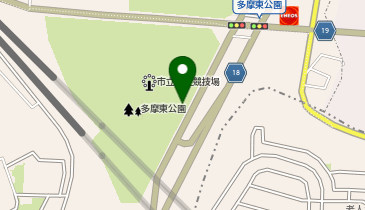 多摩市立武道館の地図画像