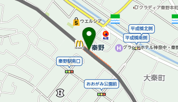 秦野市観光協会の地図画像