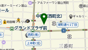 ほくほく通り売店の地図画像