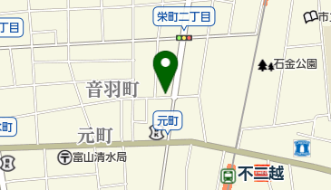 消防機関 富山市消防団 富山方面団 東部分団の地図画像