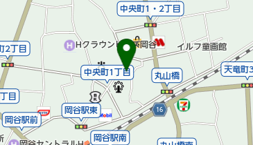 フクヤめがね店の地図画像