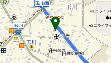 玉川コミュニティーセンターの地図画像