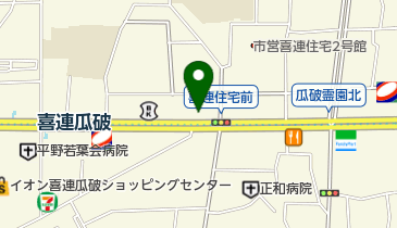 クスリのたかのの地図画像