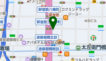 一鶴心斎橋店の地図画像