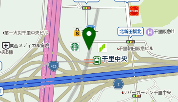 大阪府住宅供給公社千里管理センター 豊中市 社会関連 560 00 の地図 アクセス 地点情報 Navitime