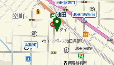 マック体操クラブ池田の地図画像