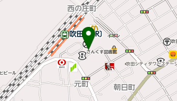 吹田市 吹一地区公民館 吹一さんくす分館の地図画像