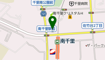 吹田市 南千里地区公民館の地図画像