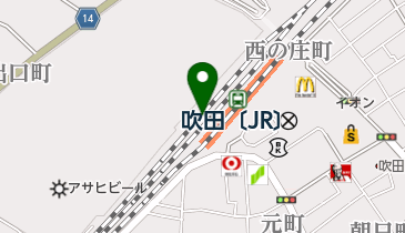 ティーズオオサカの地図画像