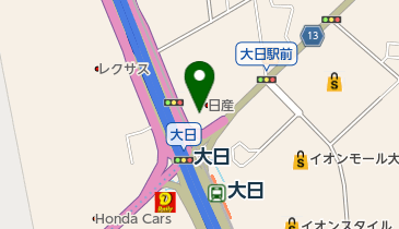 スポーツクラブビッグ・エス大日の地図画像