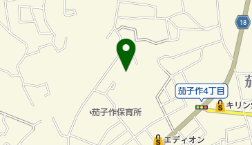 茄子作公民館の地図画像