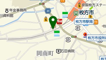 銀装京阪枚方店の地図画像