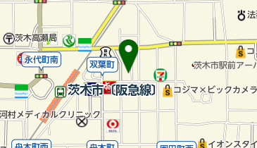 ステップ茨木店の地図画像