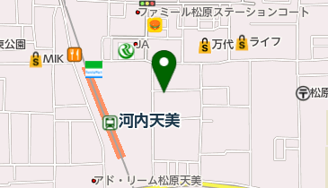 米米亭天美店の地図画像