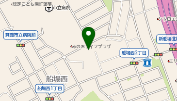 箕面市立 コミュニティセンター 萱野小会館くすの木の家の地図画像