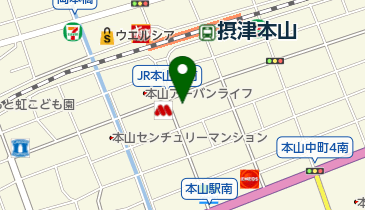 リトルマーメイド 摂津本山店の地図画像