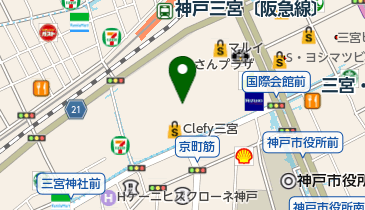 どおらん三宮店の地図画像