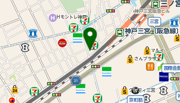 鳴門鯛焼本舗阪急三宮店の地図画像