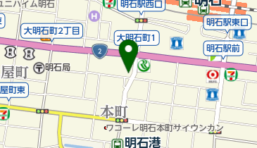 明石焼きゴの地図画像