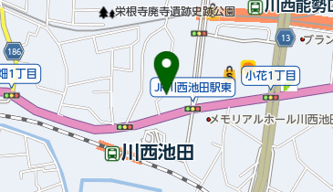 川西囲碁クラブの地図画像