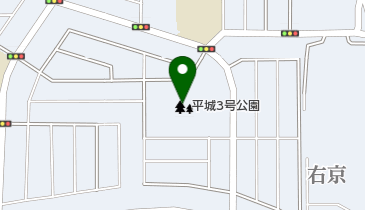 奈良市 右京地域ふれあい会館の地図画像