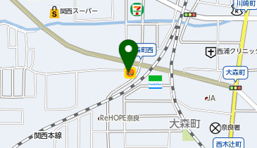 ピザハット 奈良大森西店の地図画像