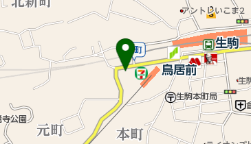 生駒市消防団 機動第1分団の地図画像