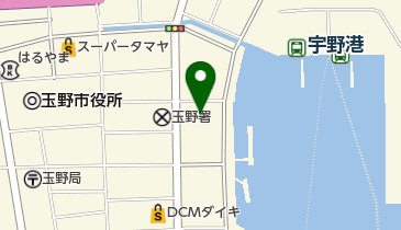 玉野海上保安部の地図画像