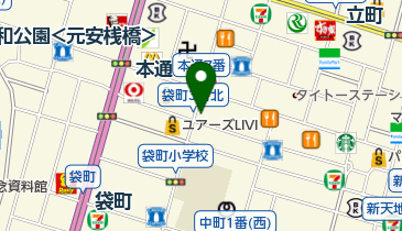 広島本通商店街振興組合の地図画像