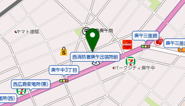 オッドジョブズ・庚午店の地図画像