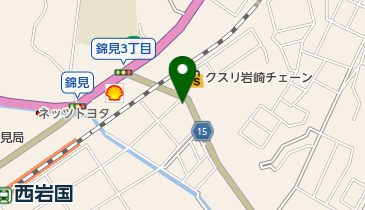 岩国熱帯の地図画像