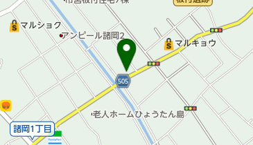 カットハウスグロワールの地図画像