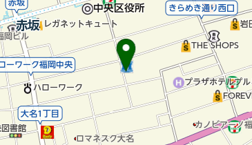 北キツネの大好物大名店の地図画像
