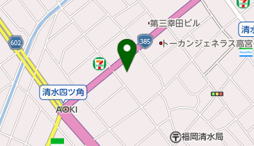 焼肉きんぐ福岡清水店の地図画像