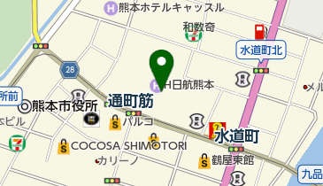 オルビス・ザ・ショップ熊本鶴屋New-S店の地図画像