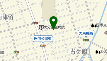 日本共産党大分県中部地区委員会の地図画像