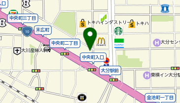 フラワーショップ花しんの地図画像