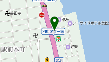 クイーンズエコー別府店の地図画像