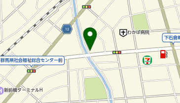 日本中央タクシー前橋配車センターの地図画像