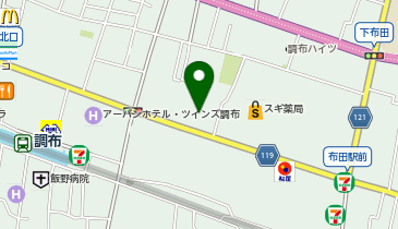 日本基督教団 調布教会の地図画像