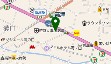 くらた動物病院の地図画像