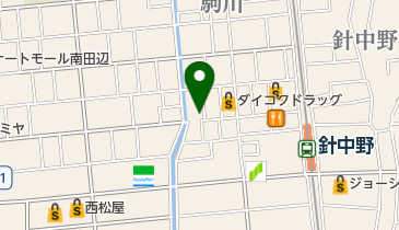 理髪館 針中野店の地図画像