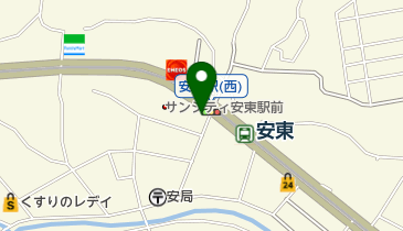 ヴィーナス上安店の地図画像