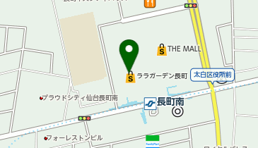 アプレレクールララガーデン長町店の地図画像