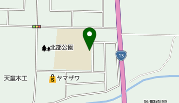 天童北部第三学童保育所はらっぱクラブの地図画像