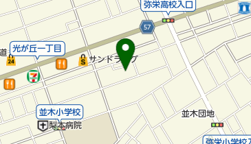 さがみはら福祉相談センター並木の地図画像