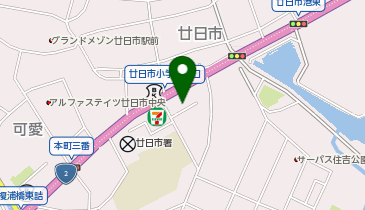 マリン動物病院の地図画像