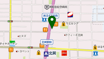 JOYFIT北巽の地図画像