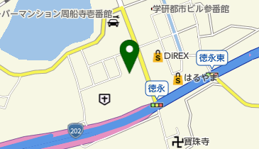 ヘアーサロントクナガの地図画像